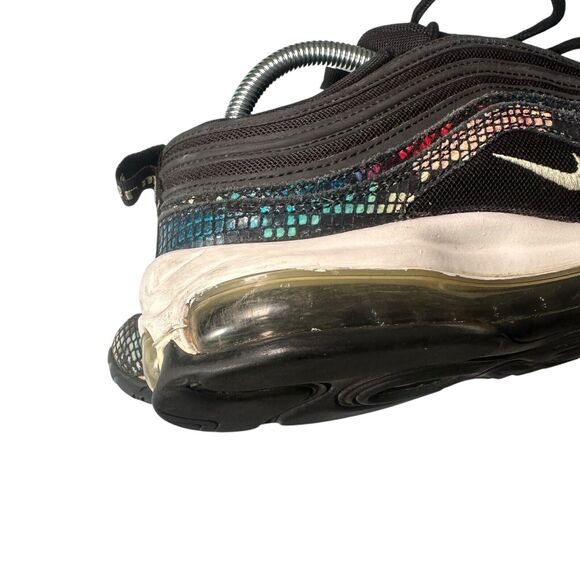 Nike Air Max 97 Rainbow Snake Athletic Sneakers Women Size 11 Colorful Punk - Picture 6 of 7